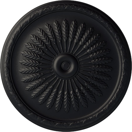 Ekena Millwork Juniper Ceiling Medallion (Fits Canopies up to 7"), Hand-Painted Steel Gray, 36"OD x 1 1/2"P CM36JUSGS